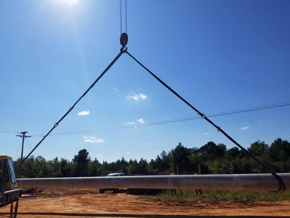 Pole crane project in North Carolina start