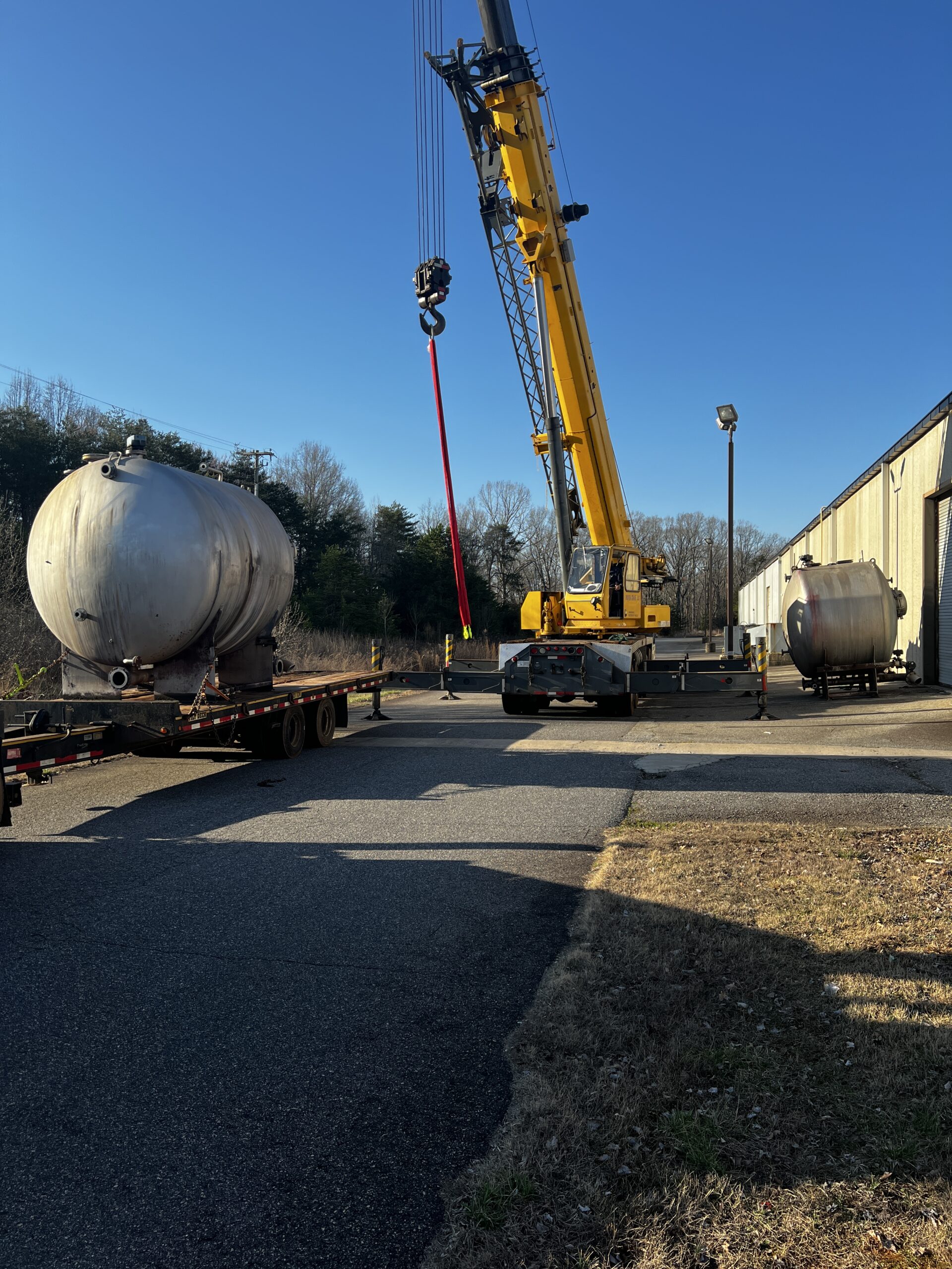 Machinery moving project in North Carolina