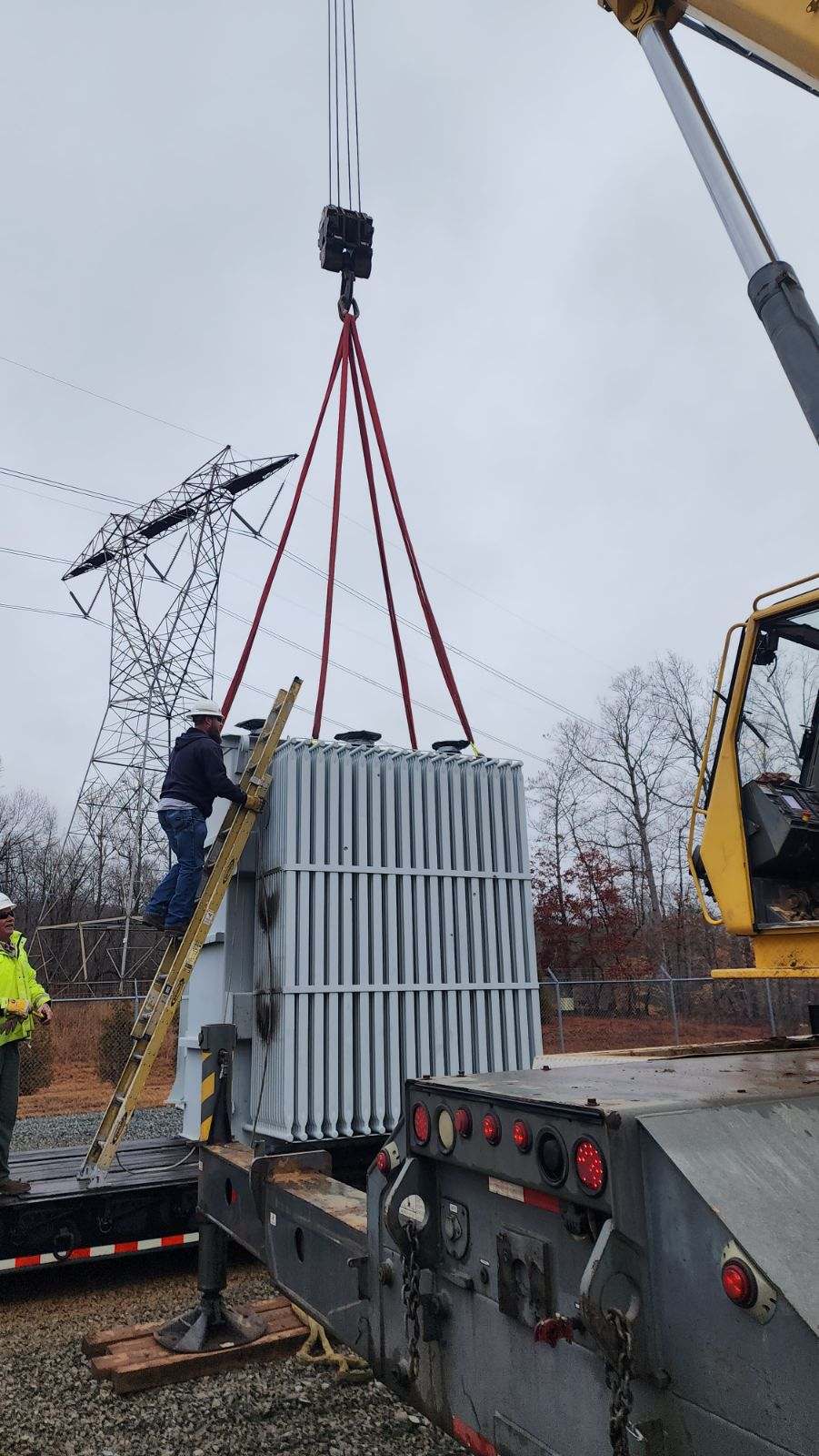 Transformer crane project in North Carolina