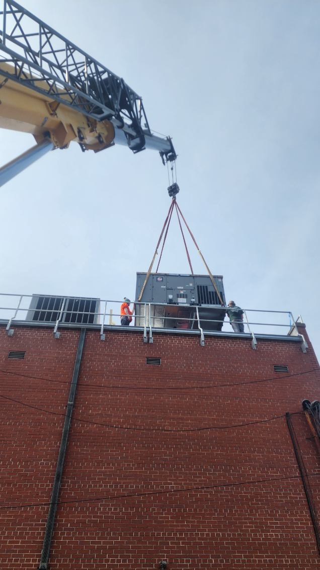 Industrial crane project in North Carolina with AC system